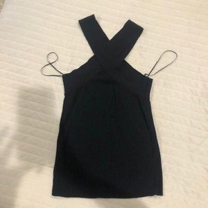 Zara Black Crisscross Tank - Size M